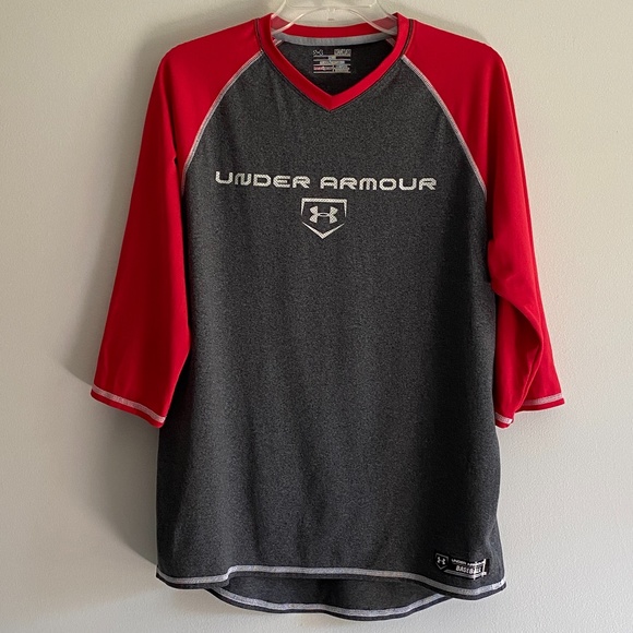 MEDIUM Under Armour Loose HeatGear Baseball Shirt - Picture 1 of 7